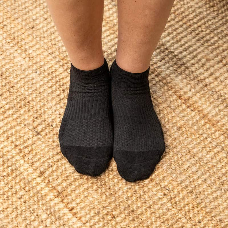 Black Ankle Compression Socks 5-Pack Bundle