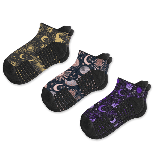 Moonlight Ankle Compression Socks 3-Pack Bundle By Viasox