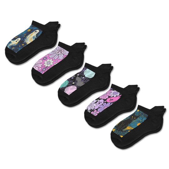 Spooky & Stylish Ankle Socks Bundle 5-Pack