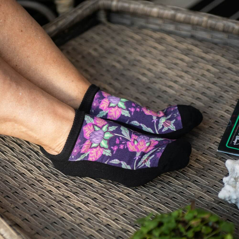Dark Lavender Ankle Socks