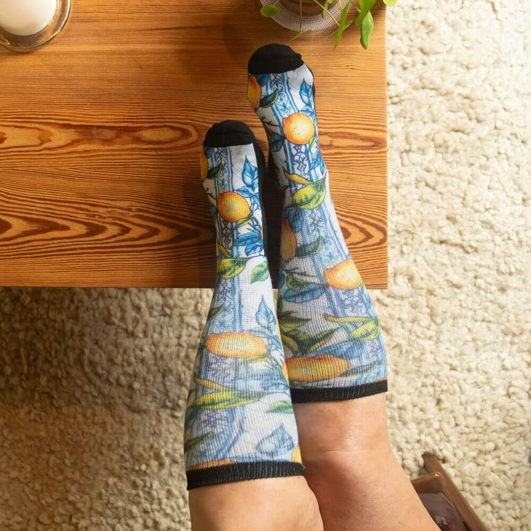 Lemon Zest EasyStretch™ Socks