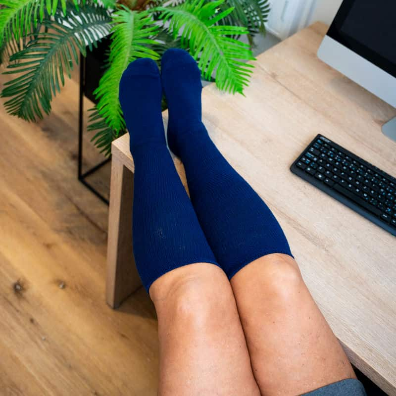 Navy Blue Non-Binding Diabetic Socks