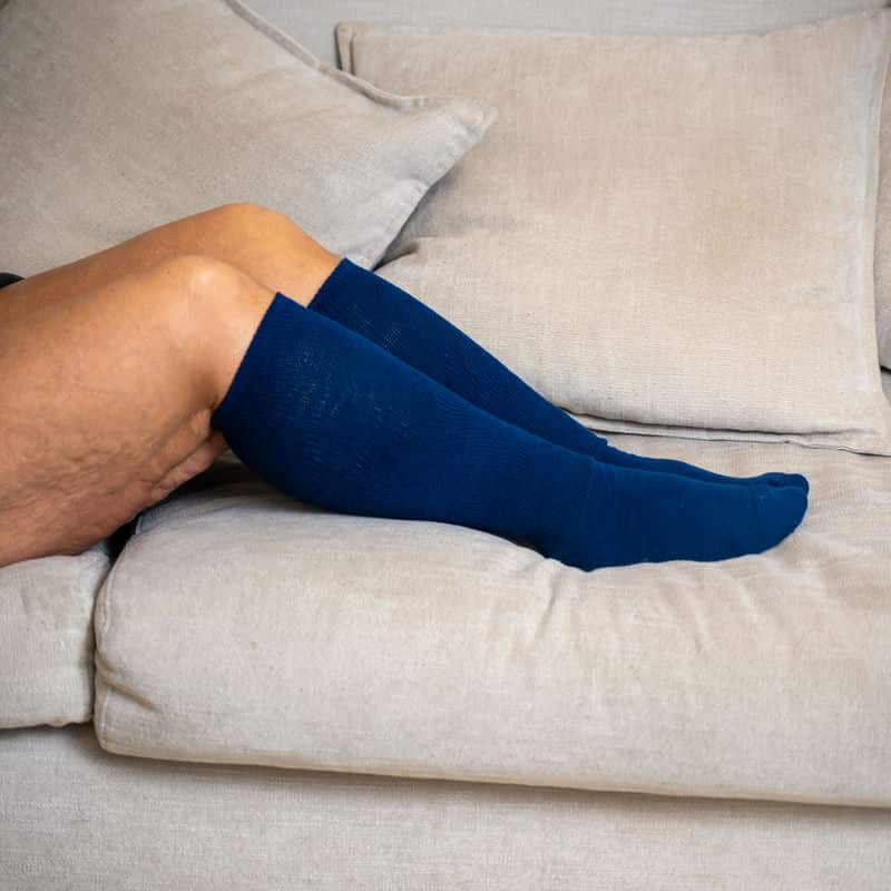 Navy Blue Non-Binding Diabetic Socks