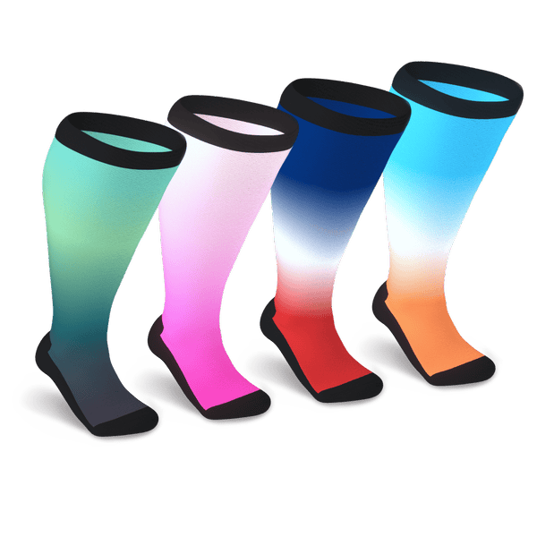 Gradient Non-Binding Diabetic Socks Bundle 4 Pack