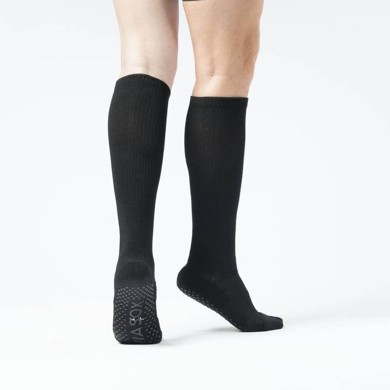 Black Compression Gripper Socks