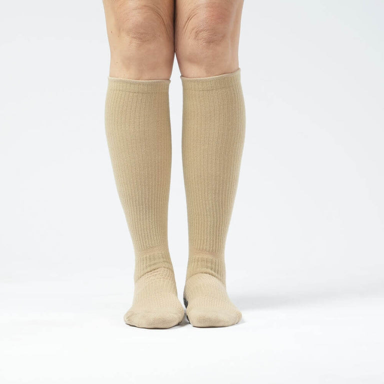 Tan Compression Gripper Socks
