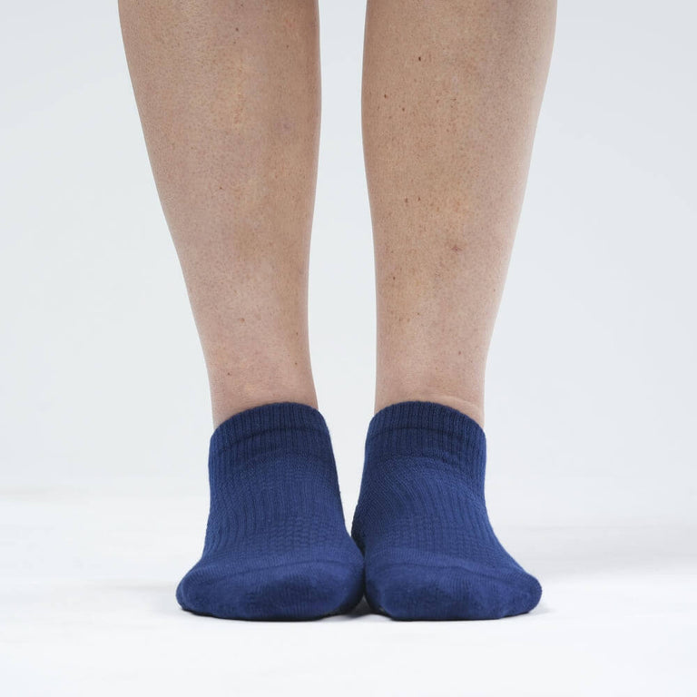 Navy Blue Ankle Compression Gripper Socks