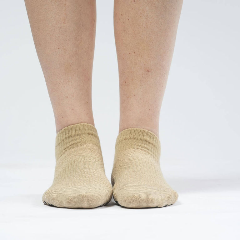 Tan Ankle Compression Gripper Socks