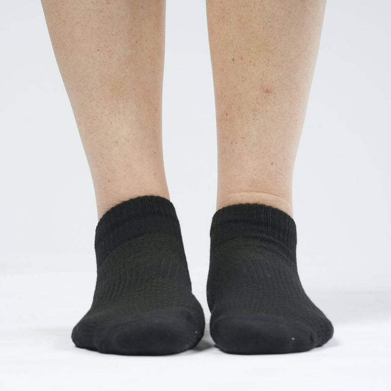 Black Ankle Compression Gripper Socks