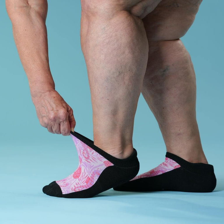 Seahorse Pink Ankle Socks