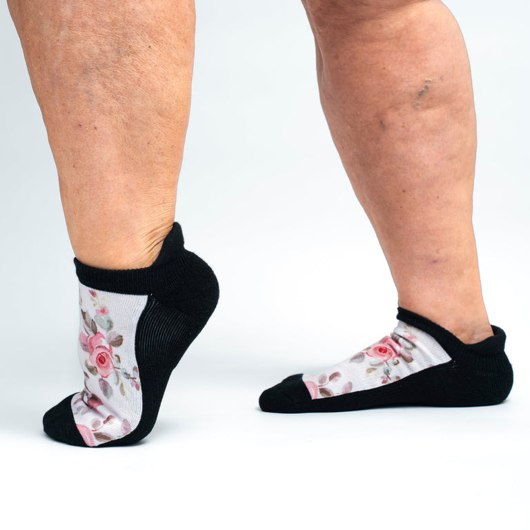 Vintage Rose Ankle Socks
