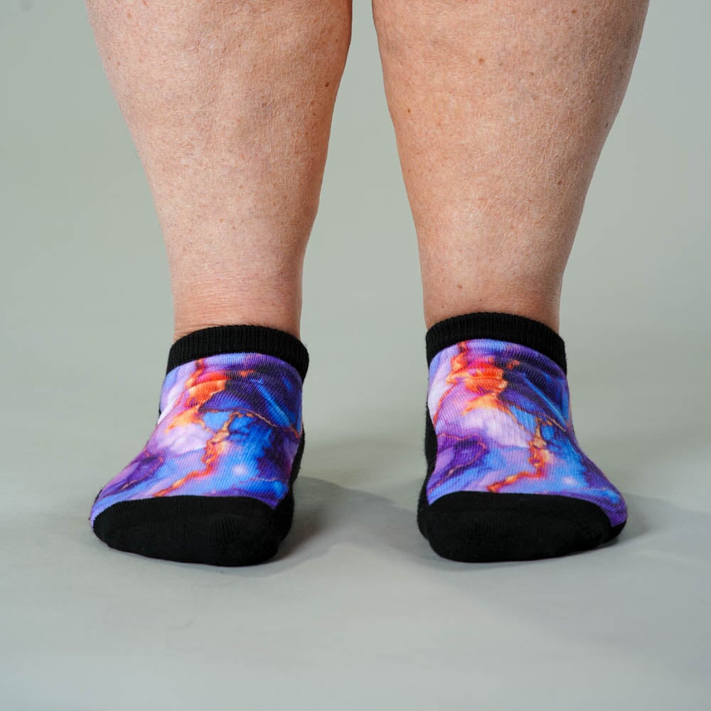 Viasox Golden Lavender Ankle Socks side view