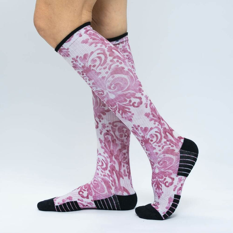 Regal Pink Compression Socks