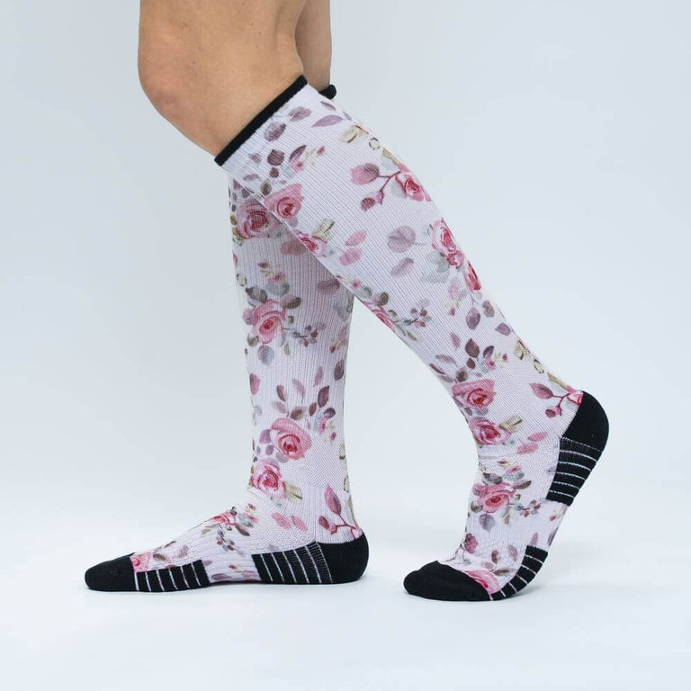 Vintage Rose Compression Socks