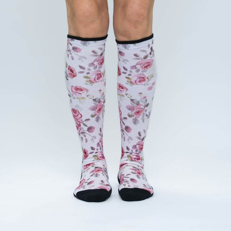 Vintage Rose Compression Socks
