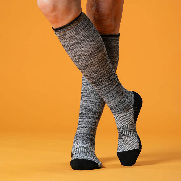 Heather Gray Compression Socks