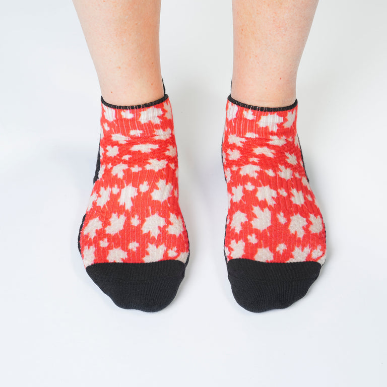 Canadian Maple Ankle Compression Socks
