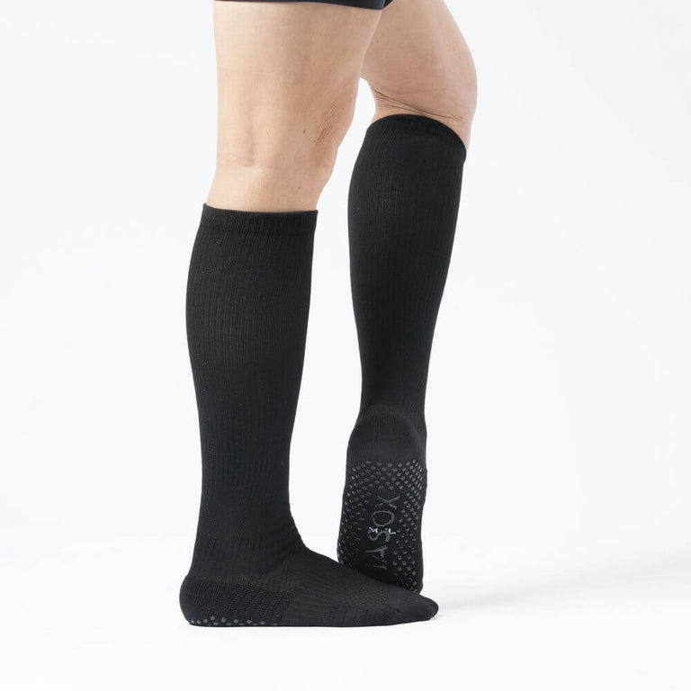 Black Compression Gripper Socks