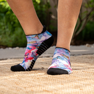 Viasox Butterfly Ankle Compression Socks stretched display