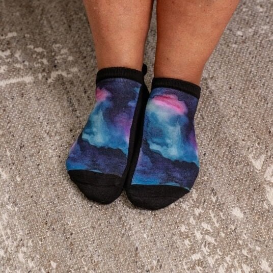 Viasox Northern Lights Ankle Socks Front View