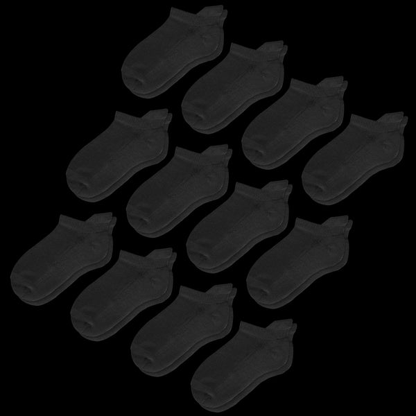 Black Ankle Diabetic Socks Bundle 12-Pack