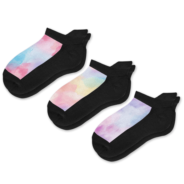 Water Color Bundle Ankle Socks 3-Pack Bundle