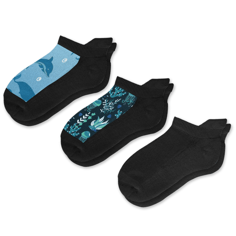 Dark Waters Ankle Socks Bundle 3-Pack