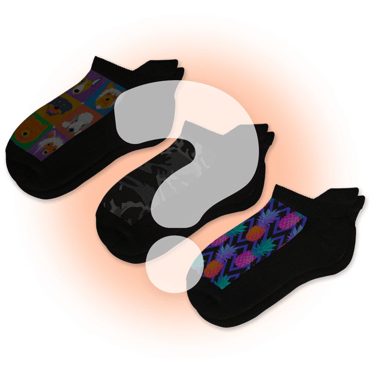 3 Pair Mystery Ankle Socks