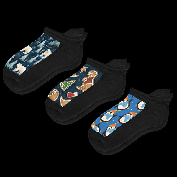 Arctic Animal Ankle Diabetic Socks Bundle 3-Pack