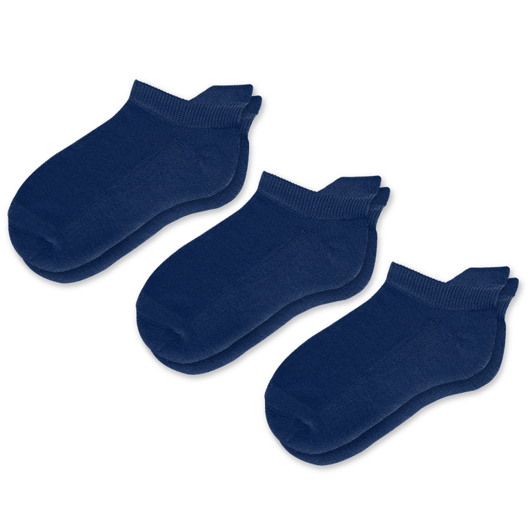 Viasox Navy Blue Ankle Socks 3 Pack