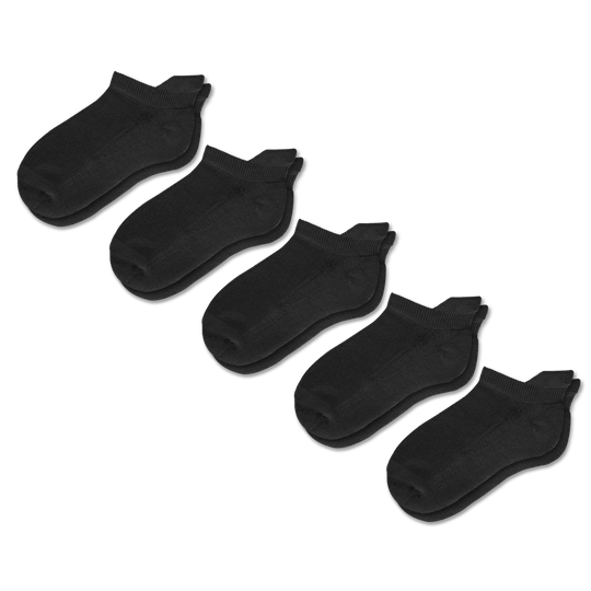 Black Ankle Socks Bundle 5-Pack