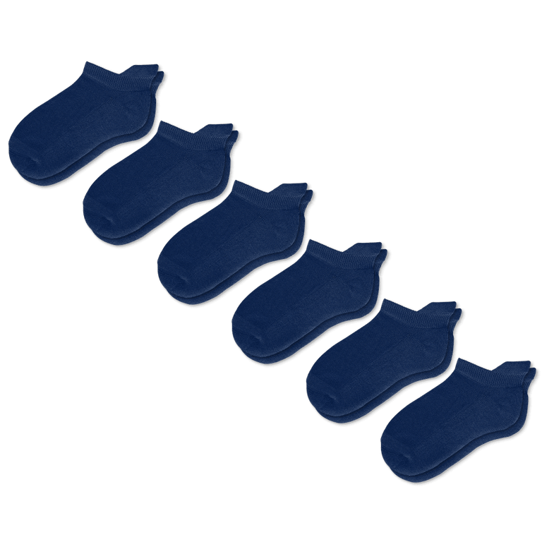 Viasox Navy Blue Ankle Socks 6 Pack