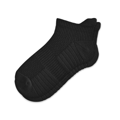 Viasox Black Ankle Compression Socks front view