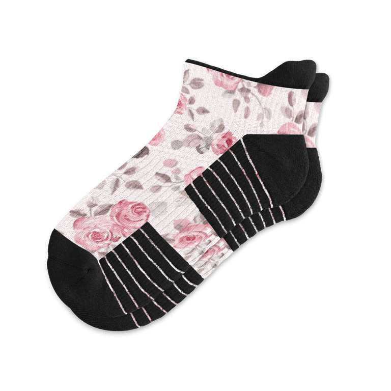 Vintage Rose Ankle Compression Socks