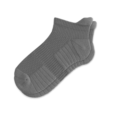 Viasox Gray Ankle Compression Socks front view