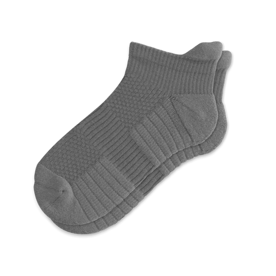 Viasox Gray Ankle Compression Socks front view