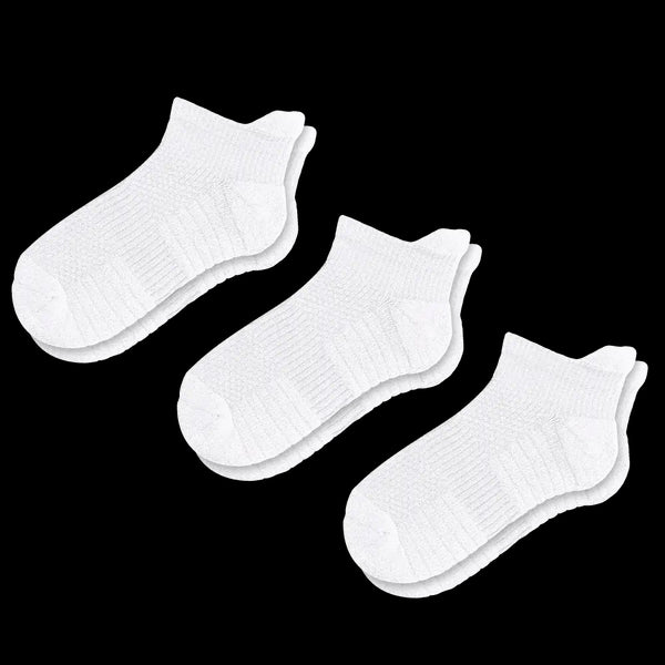 White Ankle Compression Socks Bundle 3-Pack