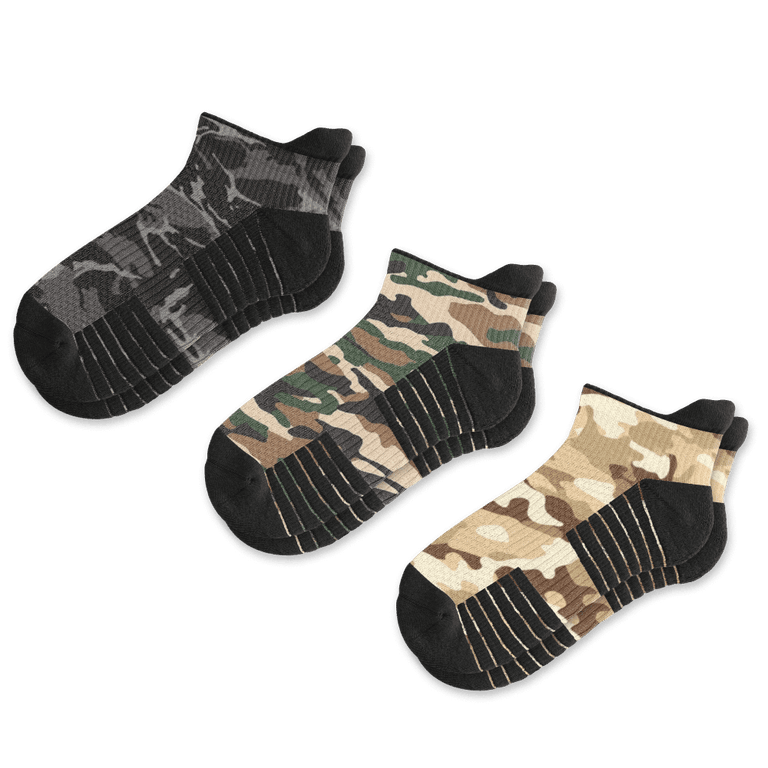 Army Ankle Compression Socks 3-Pack Bundle By Viasox Flat View