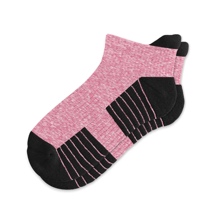 Heather Red Ankle Compression Socks