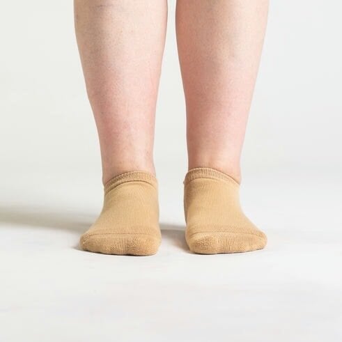 Beige-ankle-socks