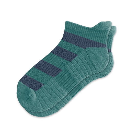 Green Navy Ankle Compression Socks