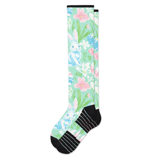 Bunny Garden Compression Socks