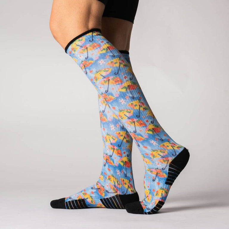 Spring Showers Compression Socks