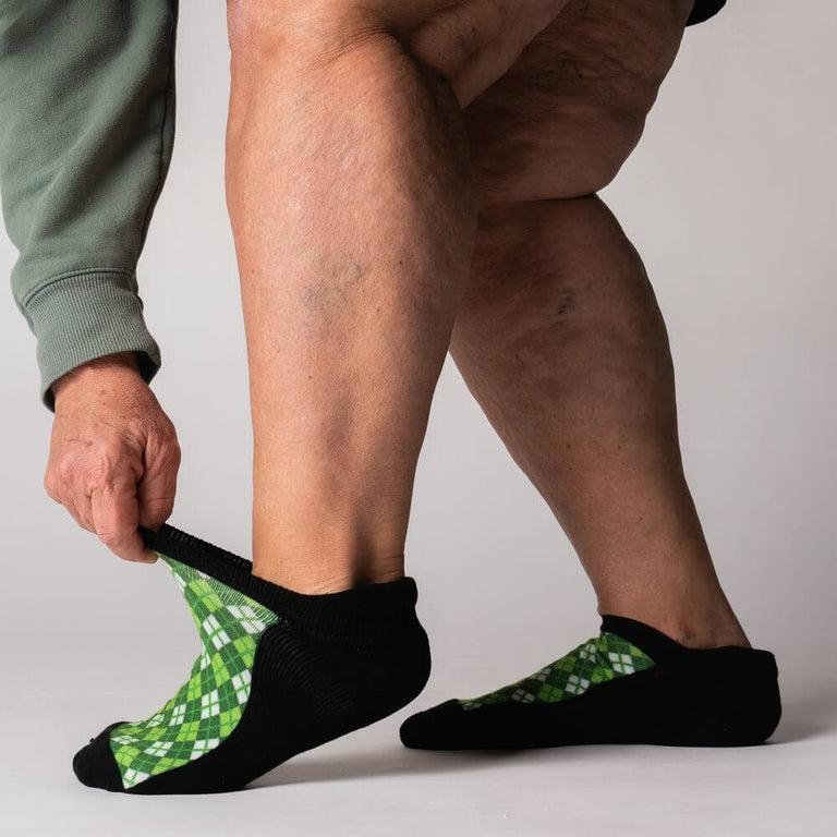 Irish Argyle Ankle Socks