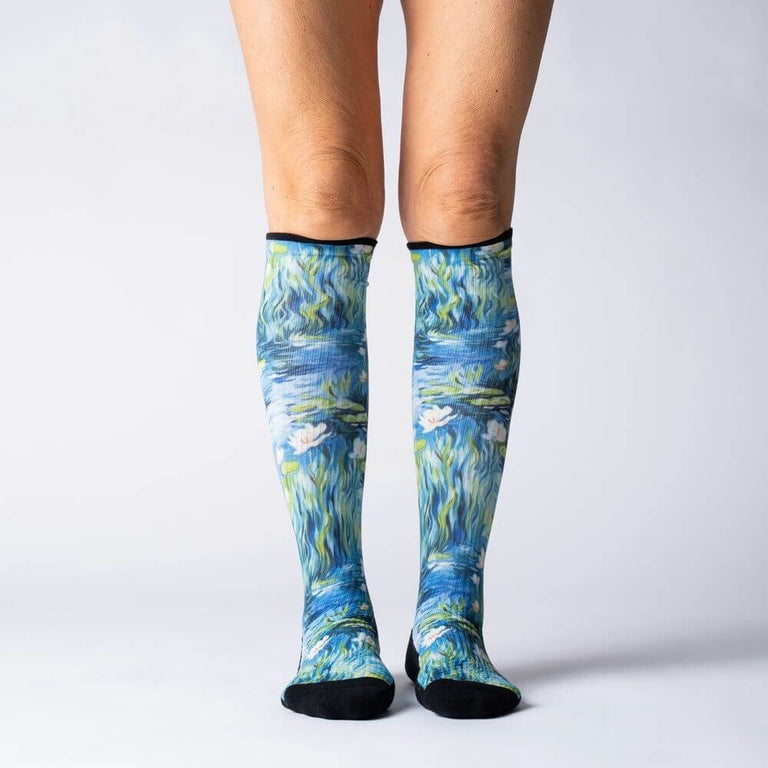 Water Lily Compression Socks