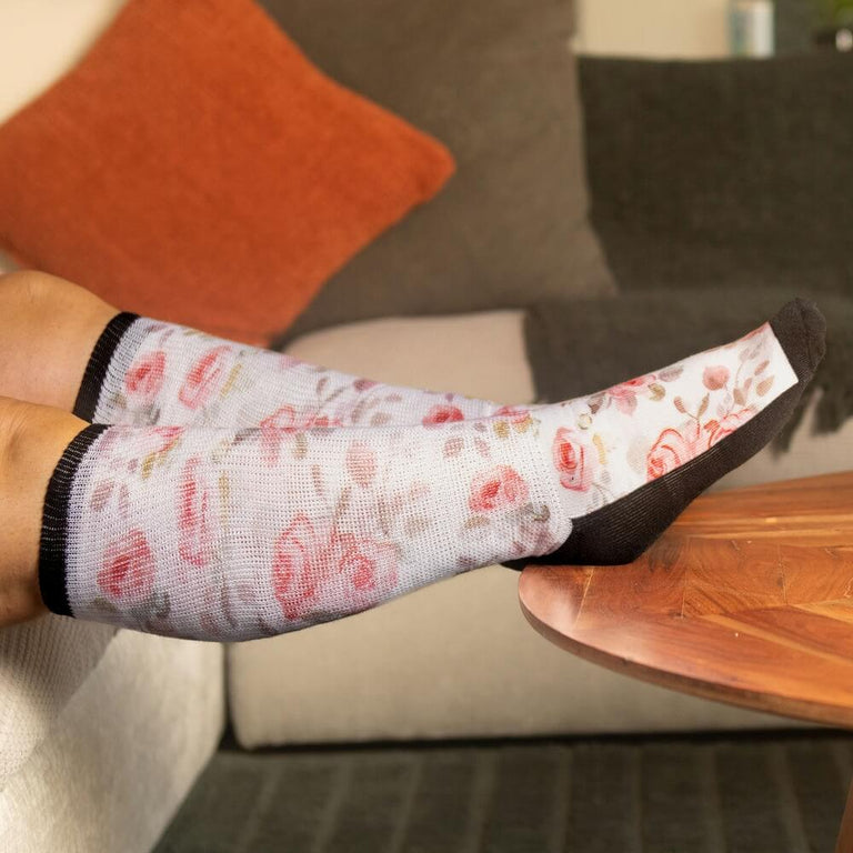 Vintage Rose EasyStretch™ Socks
