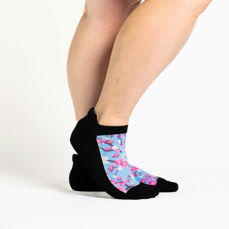 Cherry blossom print ankle socks