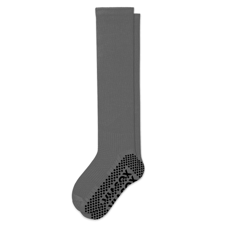 Gray Compression Gripper Socks