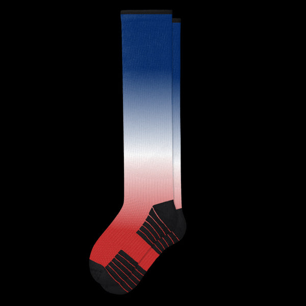 Red White And Blue Compression Socks