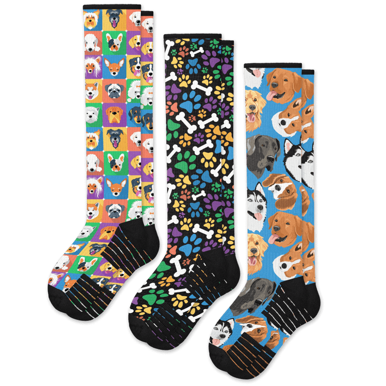 Bark Compression Socks 3-Pack Bundle From Viasox Flat View